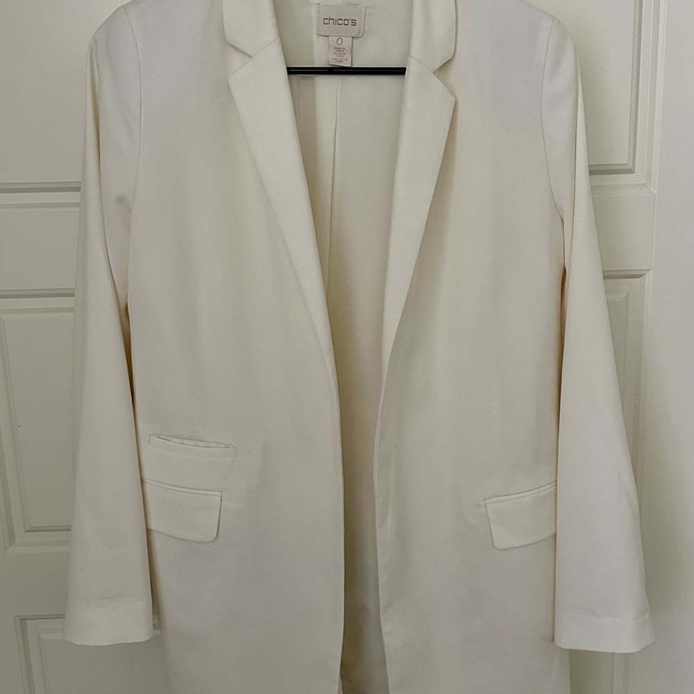 Chico's Women's Cream Blazer